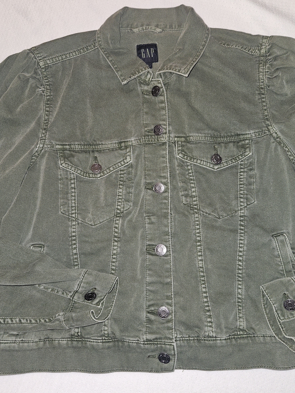 GAP Olive Green Denim Jacket